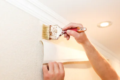 Pose de papier peint au Valtin — revêtements muraux et toiles de verre